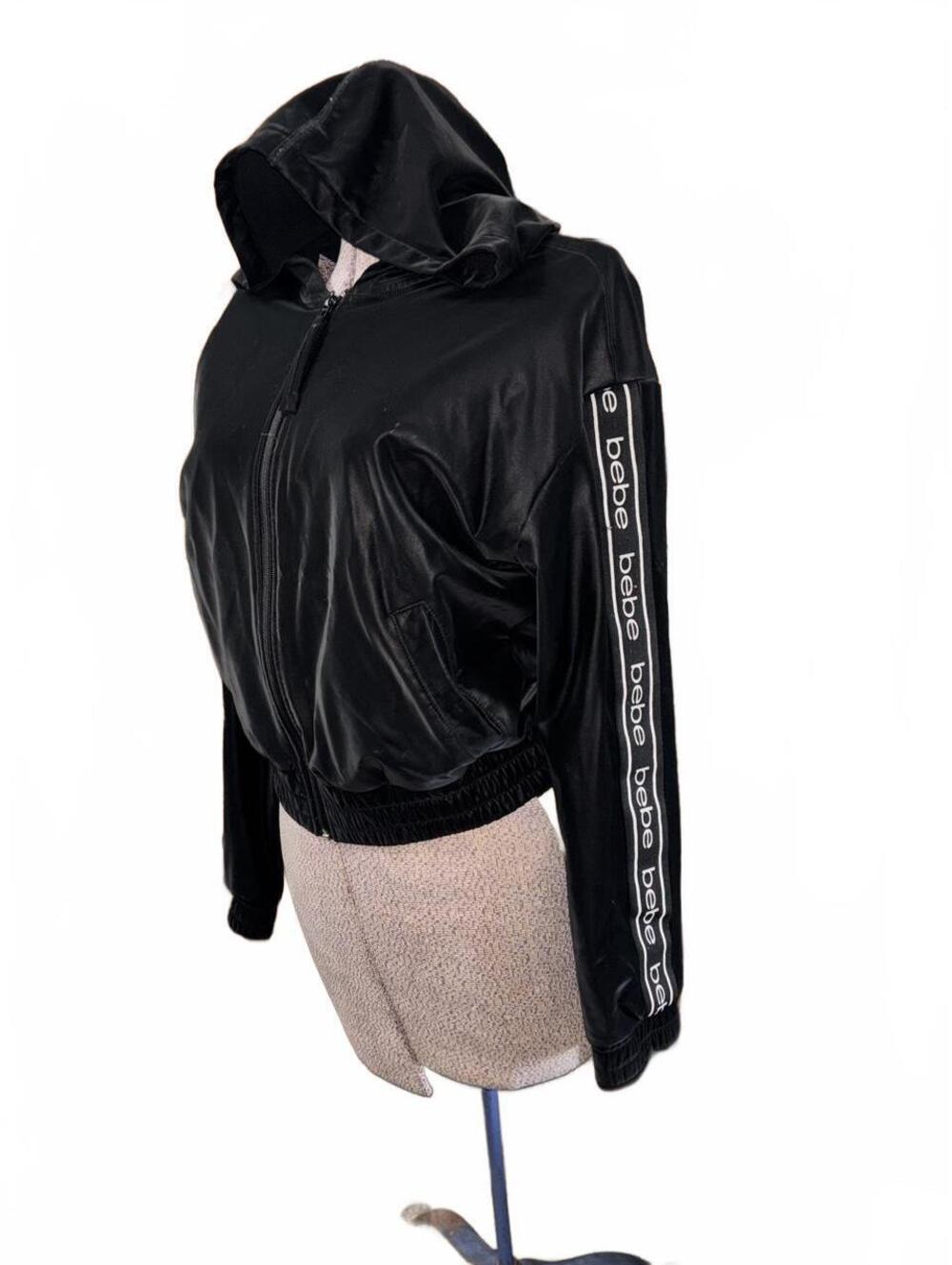BEBE velour zip up jacket Size medium - Picture 4 of 7